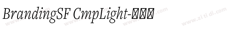 BrandingSF CmpLight字体转换